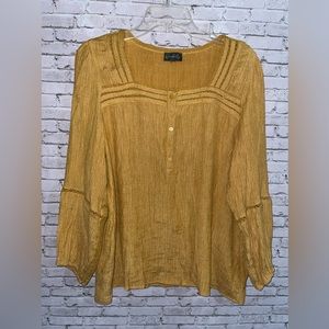 Ladies Blouse Wonderly Mustard Color